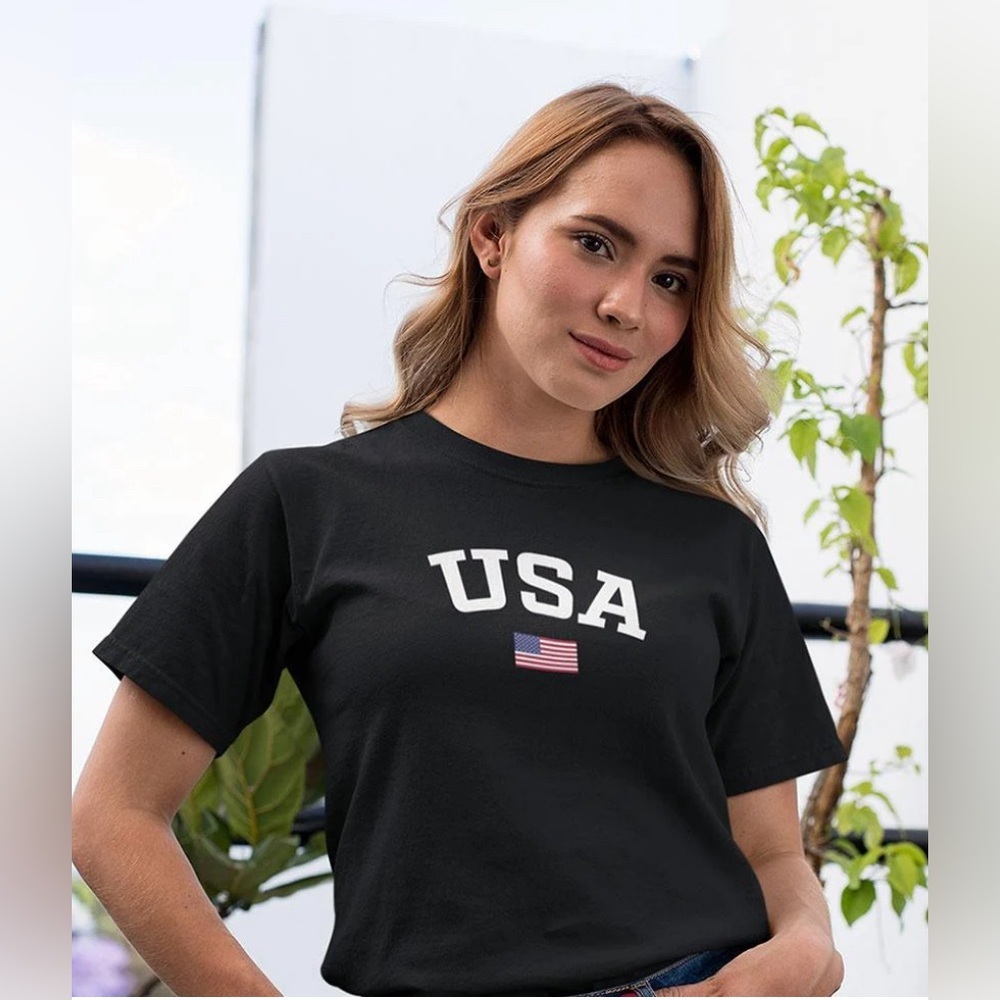 Unisex USA American Flag T-shirt
